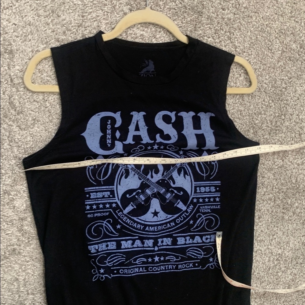 Zion Rootswear Johnny Cash Black Tank Top - Picture 6 of 6
